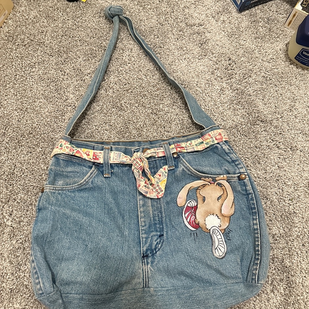 Vintage denim purse